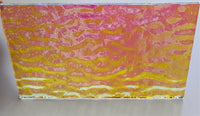 Clear Bullseye CBS Pink Teal Ripple 90 COE Dichroic Glass - 5 sizes available!