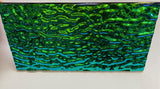 Black 3mm CBS Emerald Ripple 90 COE Dichroic Glass - 5 sizes available!