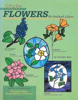1997 'State Flowers in Stained Glass' Pattern Book - Sixty pages of full size patterns!