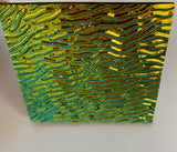 Black CBS Cyan Copper 'Stream X' 90 COE Dichroic Glass - 5 sizes available!