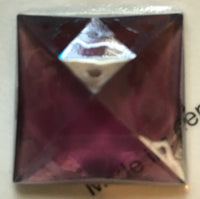 Sparkly Jewel and Bevel Cluster Stained Glass Set with 25mm Faceted Glass Jewel - 9 colors available!