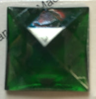Sparkly Jewel and Bevel Cluster Stained Glass Set with 25mm Faceted Glass Jewel - 9 colors available!