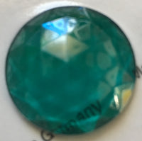 30mm Faceted Glass Jewels for Stained Glass ~ 18 Colors Available!!