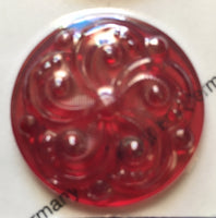 35mm Swirl Textured Glass Jewels for Stained Glass - (17) Colors Available!!