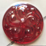 35mm Swirl Textured Glass Jewels for Stained Glass - (17) Colors Available!!