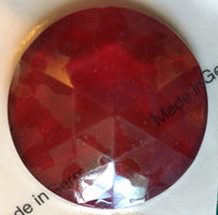 Large 40mm Faceted Glass Jewels for Stained Glass - 7 Colors Available!