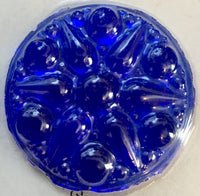 Large 42mm Fancy Round Specialty Cast Glass Jewel - Available in 3 colors!