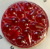 Large 42mm Fancy Round Specialty Cast Glass Jewel - Available in 3 colors!