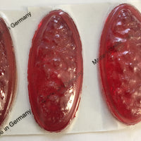 Large 75x35mm Oval Lava Cast Glass Jewels - Available in Clear AB, Red and Turquoise!