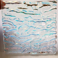 CBS Clear Candy Apple Red CAR 'Granite Ripple' 90 COE Dichroic Glass
