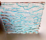 CBS Clear Candy Apple Red CAR 'Granite Ripple' 90 COE Dichroic Glass