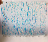 CBS Clear Candy Apple Red CAR 'Granite Ripple' 90 COE Dichroic Glass