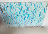 CBS Clear Candy Apple Red CAR 'Granite Ripple' 90 COE Dichroic Glass