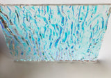 CBS Clear Candy Apple Red CAR 'Granite Ripple' 90 COE Dichroic Glass