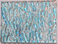 CBS Clear Candy Apple Red CAR 'Granite Ripple' 90 COE Dichroic Glass
