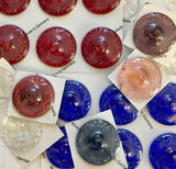 Victorian 40mm Swirl Glass Jewel for Stained Glass - 8 colors available!