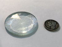 38mm (1.5") Round Clear 36 Facets Faceted Bevel for Stained Glass and Leaded Projects