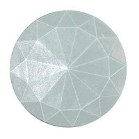 38mm (1.5") Round Clear 36 Facets Faceted Bevel for Stained Glass and Leaded Projects