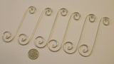 Tinned Wire Curly Q's (Set of 6) for Stained Glass - Five sizes available!
