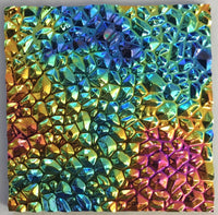 CBS Black Green Magenta Fusion Dew Drop 90 COE Dichroic Glass - Available in 5 sizes!