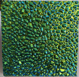 Black CBS Blue Gold 'Dew Drop' 90 COE Dichroic Glass