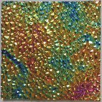CBS Black Green Magenta Fusion Dew Drop 90 COE Dichroic Glass - Available in 5 sizes!