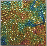 CBS Black Green Magenta Fusion Dew Drop 90 COE Dichroic Glass - Available in 5 sizes!
