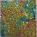 CBS Black Green Magenta Fusion Dew Drop 90 COE Dichroic Glass - Available in 5 sizes!