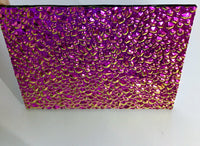 Black CBS Green Magenta Reflector 'Dew Drop' 90 COE Dichroic Glass - Available in 5 sizes!