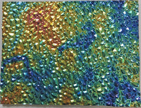 CBS Black Green Magenta Fusion Dew Drop 90 COE Dichroic Glass - Available in 5 sizes!