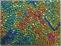 CBS Black Green Magenta Fusion Dew Drop 90 COE Dichroic Glass - Available in 5 sizes!