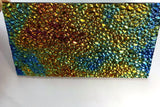 CBS Black Green Magenta Fusion Dew Drop 90 COE Dichroic Glass - Available in 5 sizes!