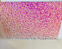 Clear CBS Magenta Green 'Dew Drop' 90 COE Dichroic Glass - 5 sizes available!