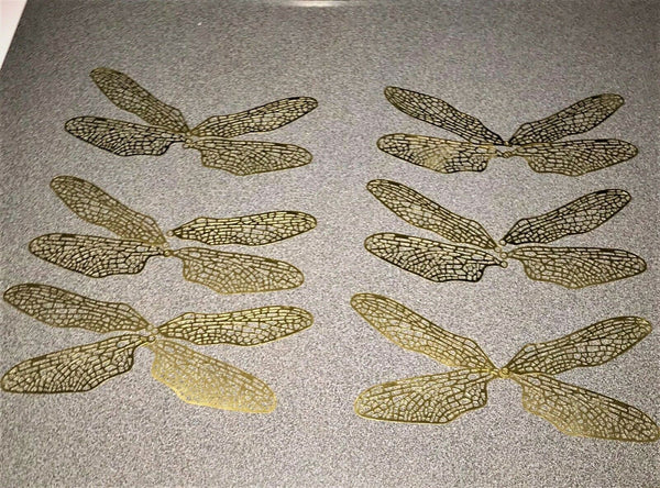 Brass Filigree Dragonfly Wing (Set of 24)