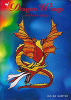 Rare Vintage 1999 'Of Dragon Wings and Faerie Things' Stained Glass Pattern Book Jillian Sawyer