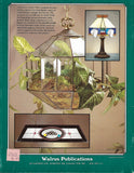 Vintage 1989 'Elegant Lamps 2' Stained Glass Pattern Book NOS - Hanging Terrarium