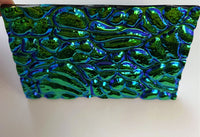 Black 3mm CBS Emerald 'Figure C' 90 COE Dichroic Glass - 5 sizes available!