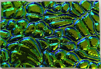 Black 3mm CBS Emerald 'Figure C' 90 COE Dichroic Glass - 5 sizes available!