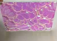 Clear 3mm CBS Emerald 'Figure C' 90 COE Dichroic Glass - 5 sizes available!