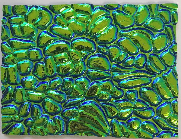 Black 3mm CBS Emerald 'Figure C' 90 COE Dichroic Glass - 5 sizes available!