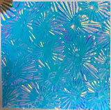 Clear CBS Cyan Copper 'Florentine' 90 COE Dichroic Glass - 5 sizes available!
