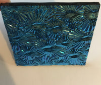 Black CBS Red Silver Blue 'Florentine' 90 COE Dichroic Glass - 3 sizes available!