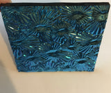 Black CBS Red Silver Blue 'Florentine' 90 COE Dichroic Glass - 3 sizes available!