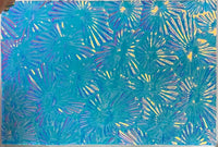 Clear CBS Cyan Copper 'Florentine' 90 COE Dichroic Glass - 5 sizes available!