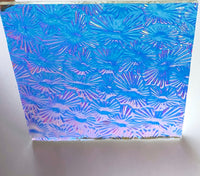 Clear CBS Cyan Copper 'Florentine' 90 COE Dichroic Glass - 5 sizes available!