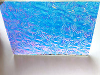 Clear CBS Cyan Copper 'Florentine' 90 COE Dichroic Glass - 5 sizes available!