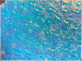 Clear CBS Cyan Copper 'Florentine' 90 COE Dichroic Glass - 5 sizes available!