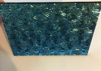 Black CBS Red Silver Blue 'Florentine' 90 COE Dichroic Glass - 3 sizes available!