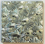 Black CBS Red Silver 'Florentine' 90 COE Dichroic Glass 3 sizes available!