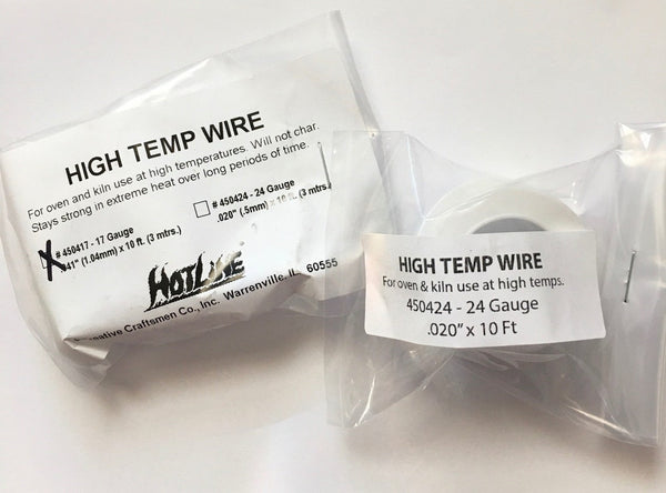 High Temp 17g and 24g Wire Spools for Glass Fusing and Kilnwork ~ Create Hangers, Flowers and More!